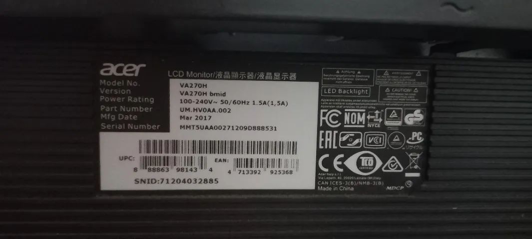 Monitor Acer 27 Polegadas LED Full HD, VA270H - Foto 3