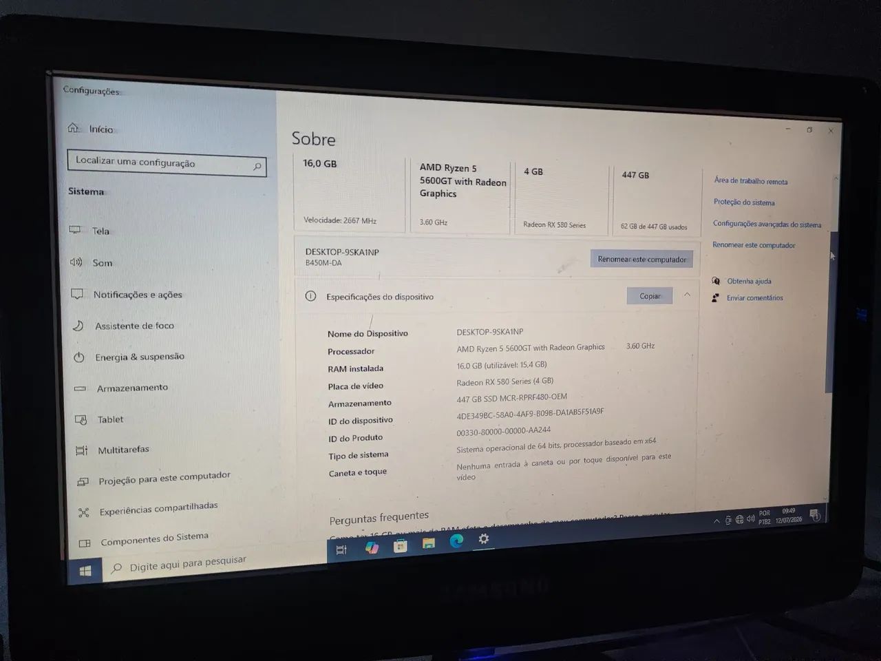 Computador de mesa