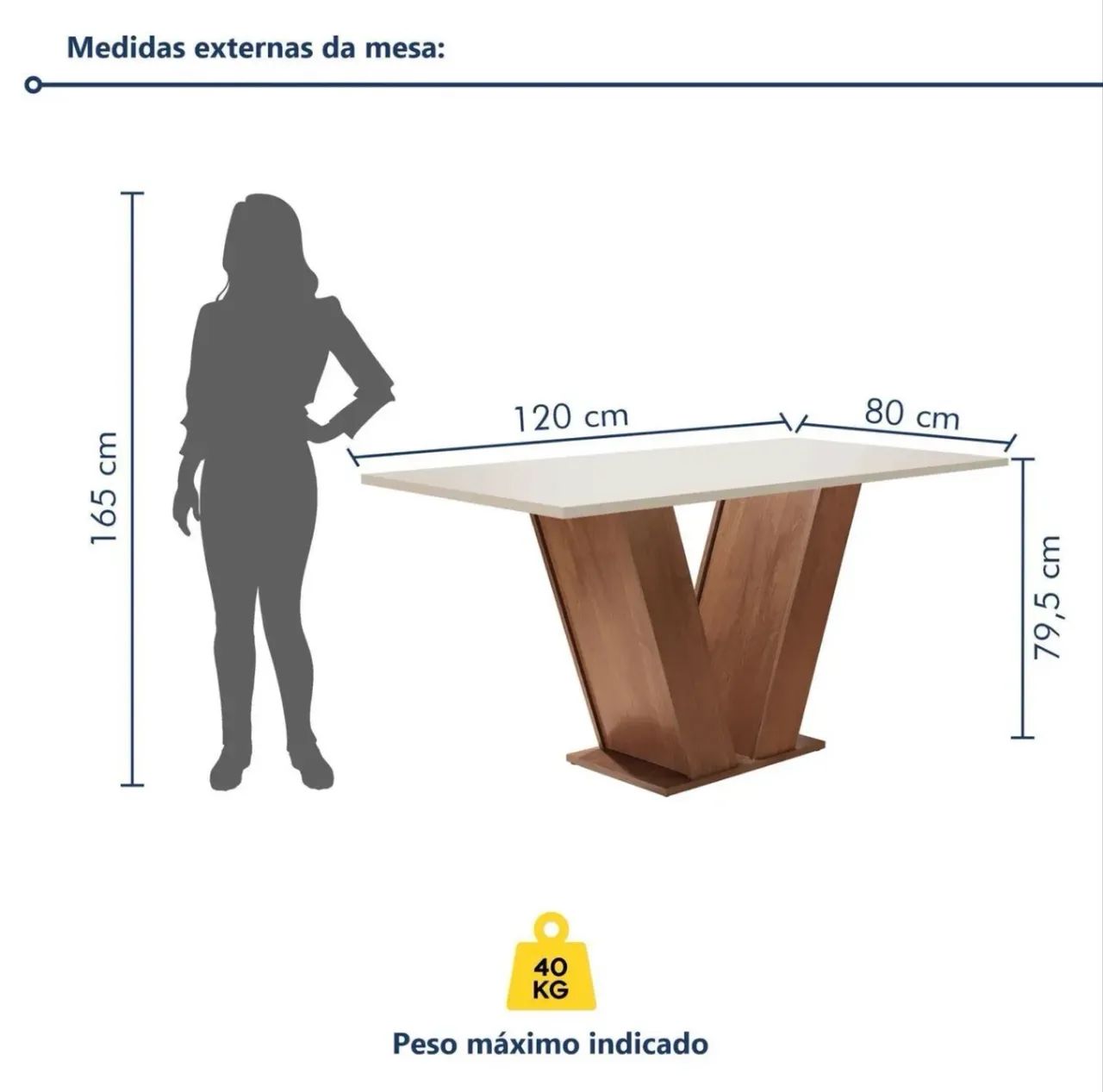 Mesa de Jantar com 4 cadeiras - Foto 3