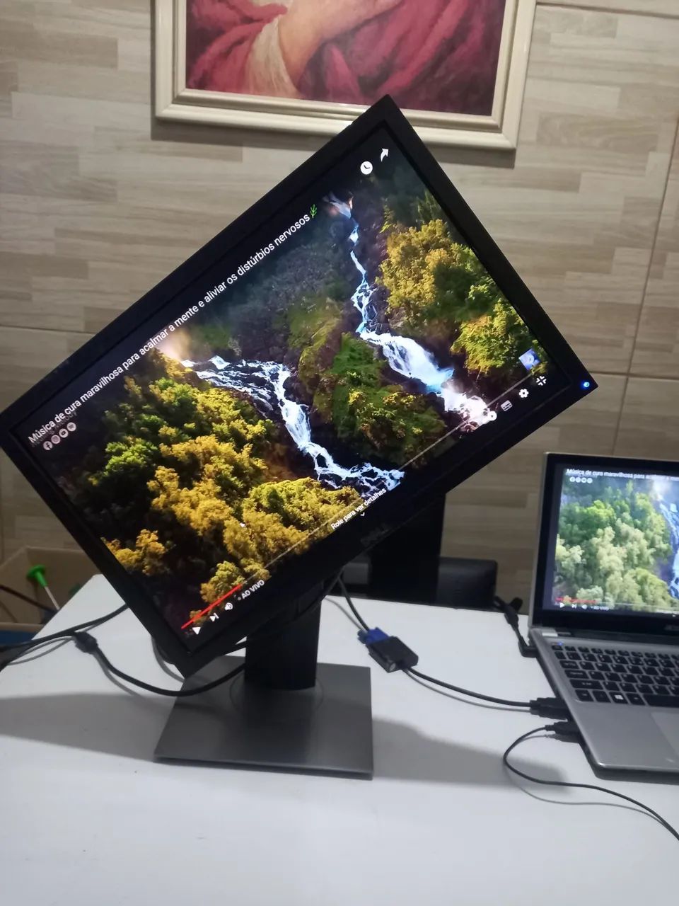 Lindo monitor dell 19 polegadas entradas vga e dvi giratório usado!!!