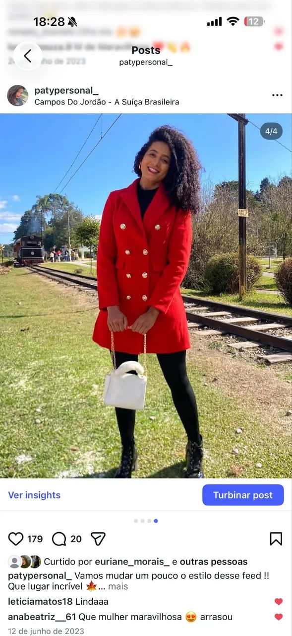 Sobretudo vermelho usado 1x - Foto 3
