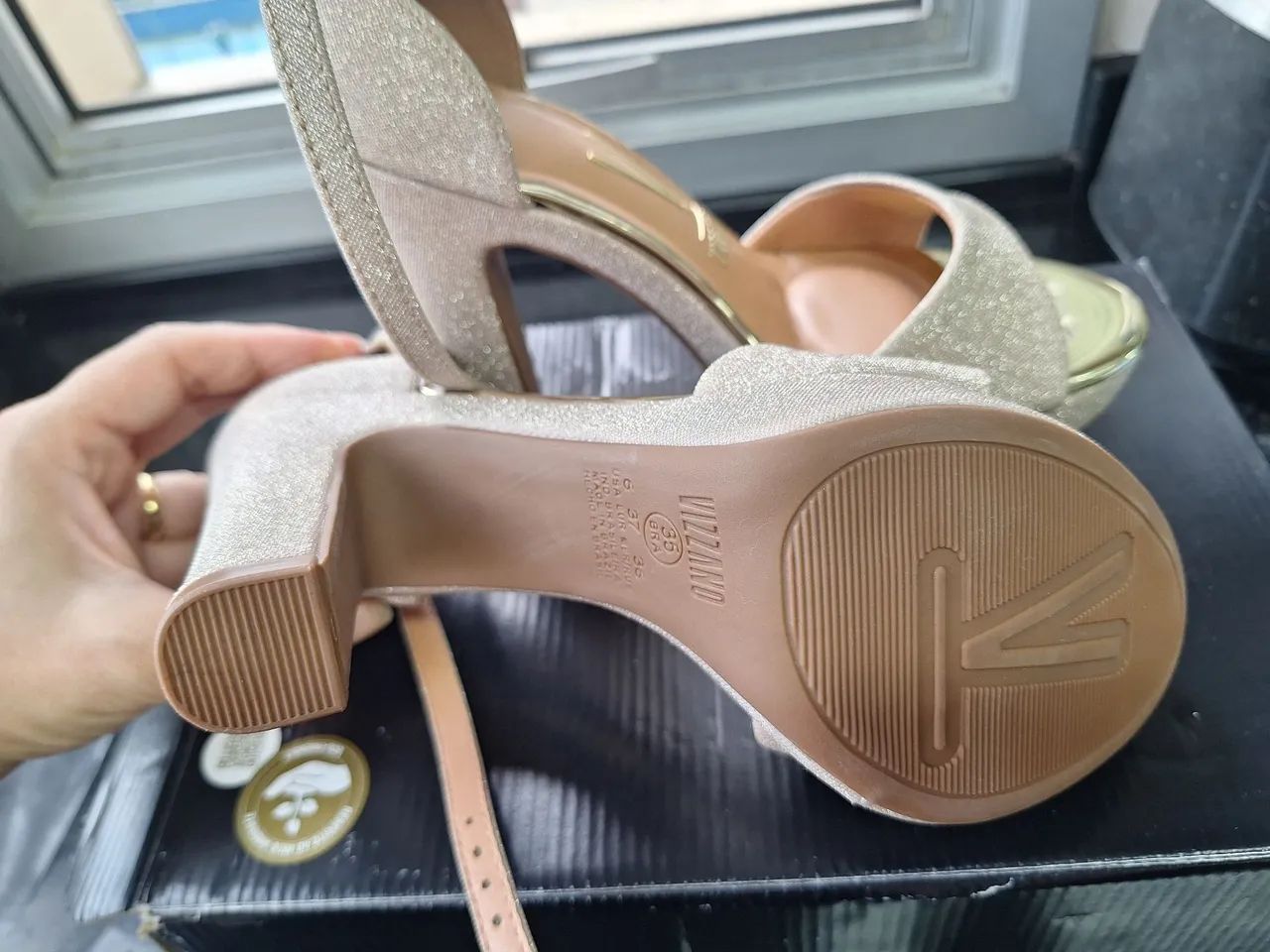 Sandália alta meia pata vizzano  - Foto 5