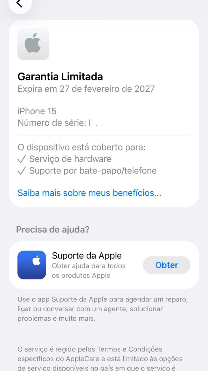 iPhone 15 azul com garantia Apple até fevereiro  - Foto 3