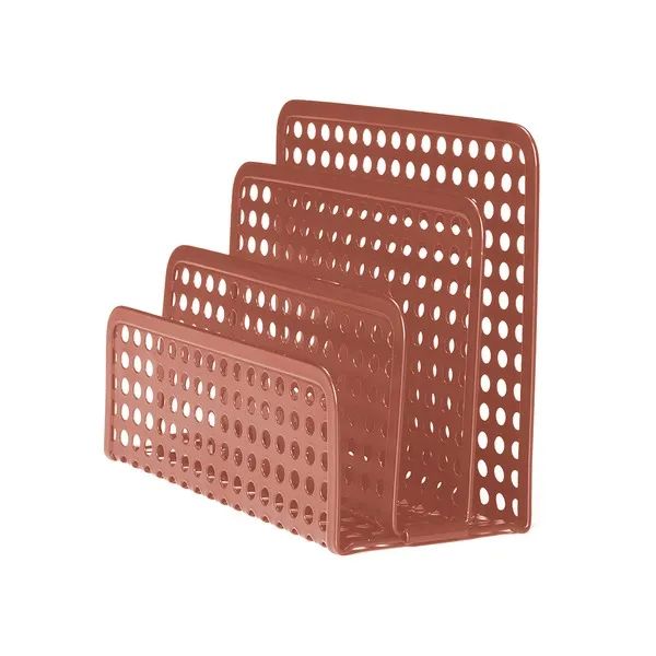 Porta Documentos de Mesa Metal Oikos Laranja