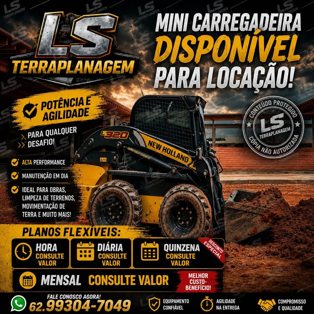 Máquinas disponíveis para locação e serviço de terraplanagem  - Foto 3
