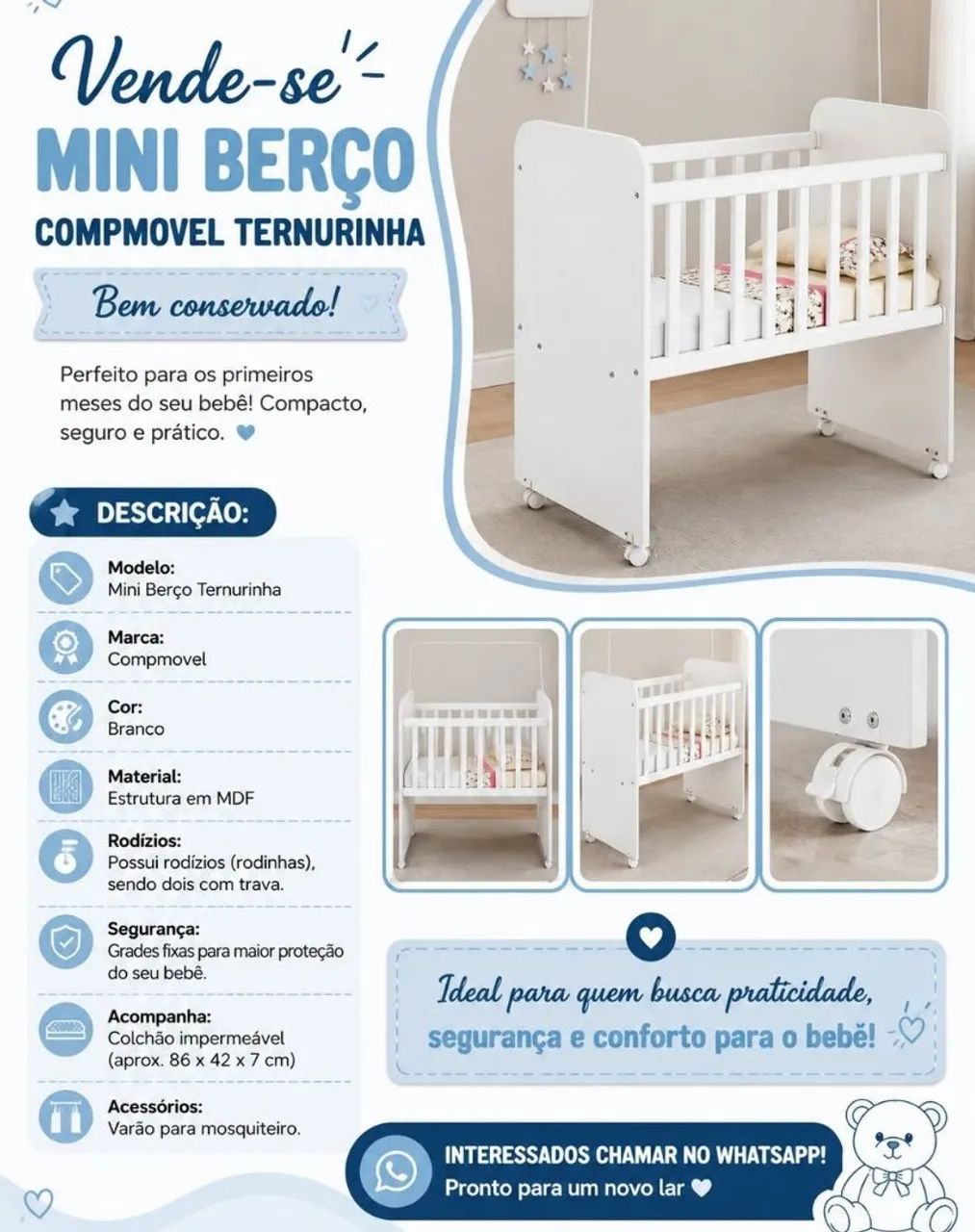 Berço mini  - Foto 3