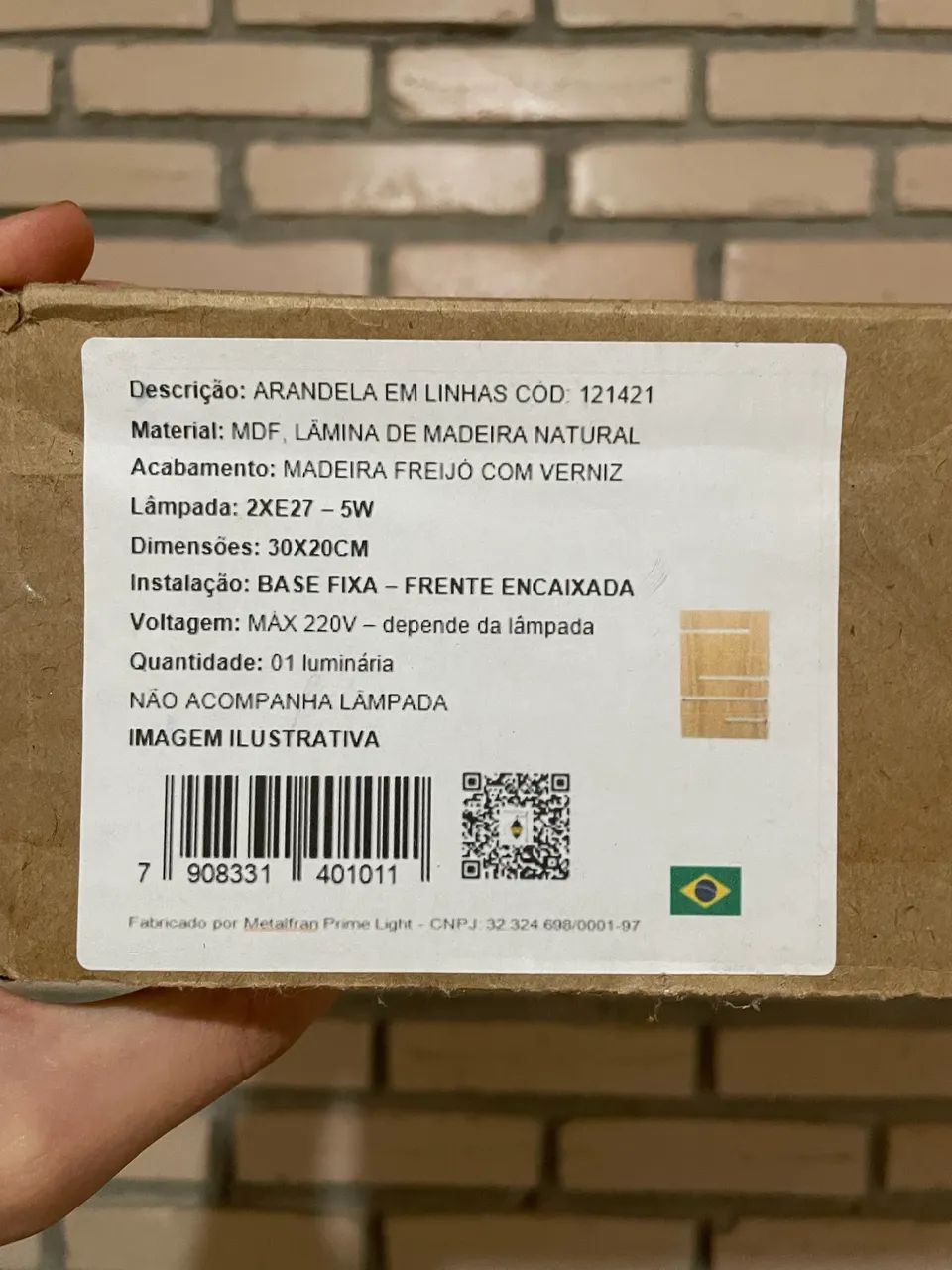3 Arandelas com Aberturas em Linha da marca Primelight - Foto 3
