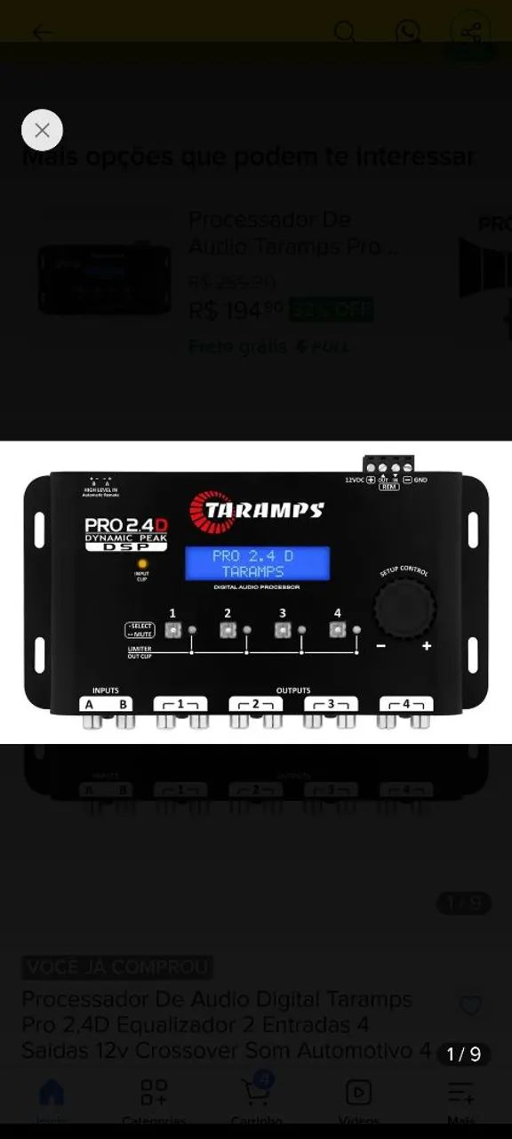 Processador Taramps 