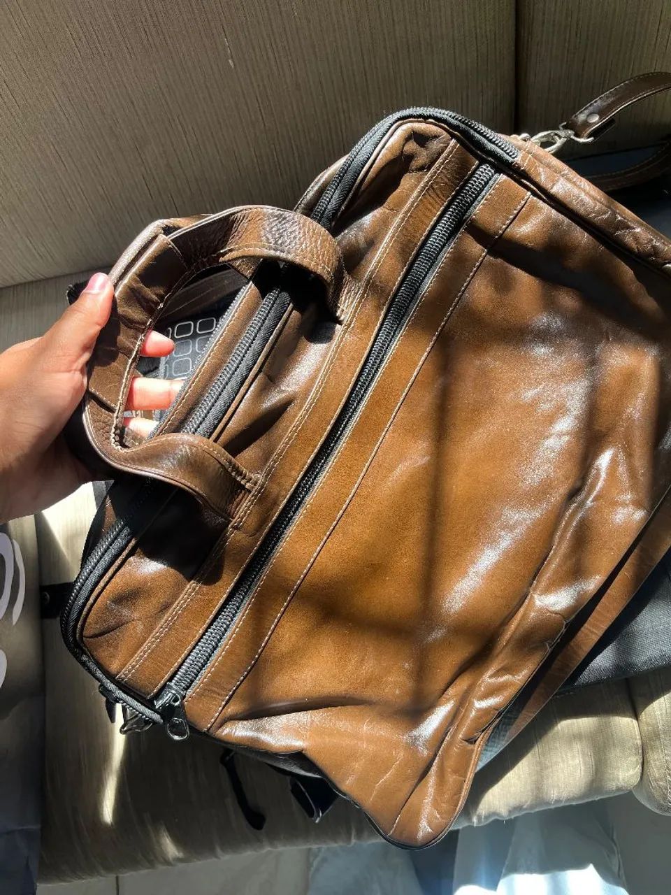 Bolsa de couro Legítimo - Nordeste Couros - Foto 3