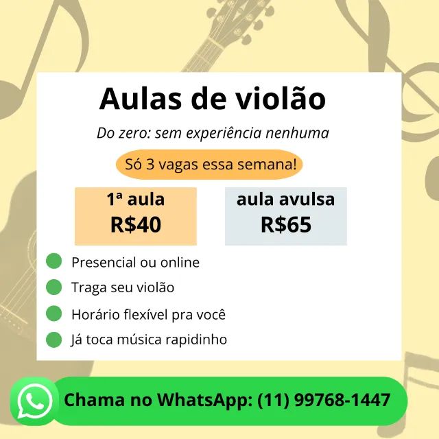 AULA DE VIOLÃO PARA INICIANTES DO ZERO
