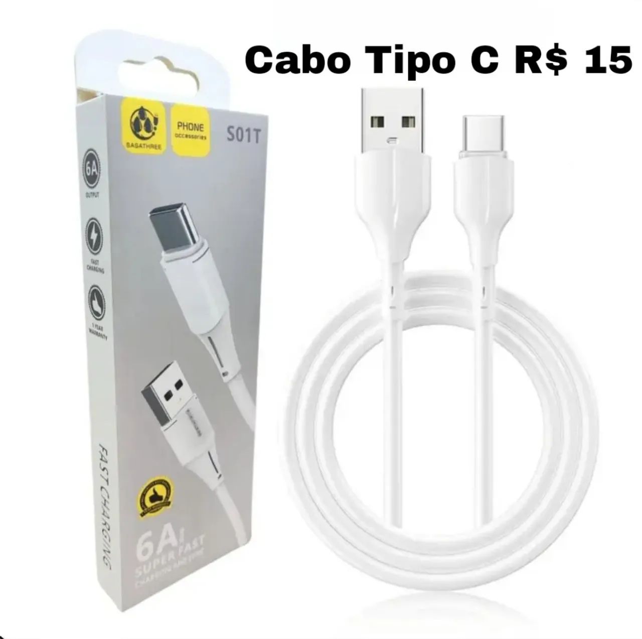 Cabo Tipo C 6A R$ 15 - Foto 2