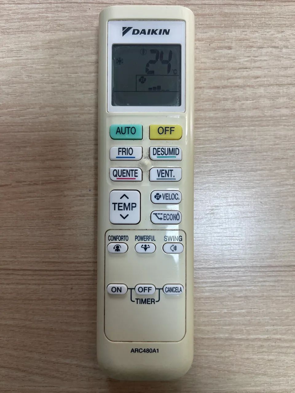 Controle Remoto Ar Condicinado Split Daikin