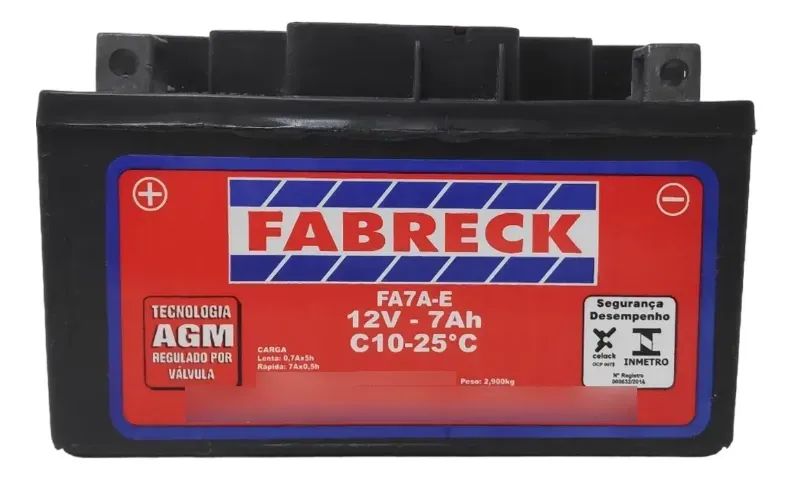 BATERIA FABRECK FA7AE BURGMAN125/SUNDOW 7AH FABRECK 09008