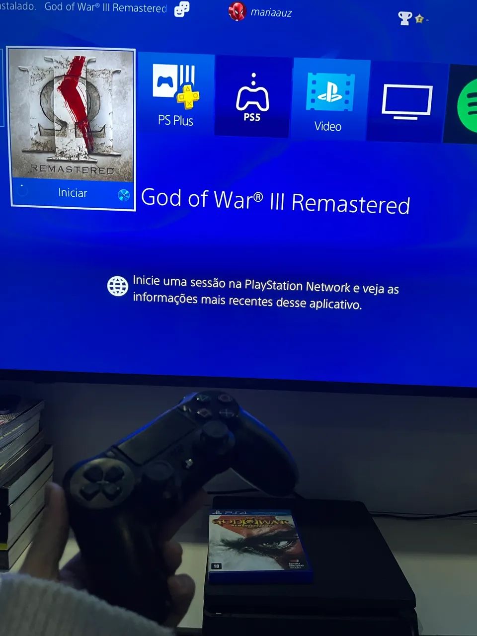 PS4 Slim Impecável - Tudo Funcionando Perfeitamente - Foto 5
