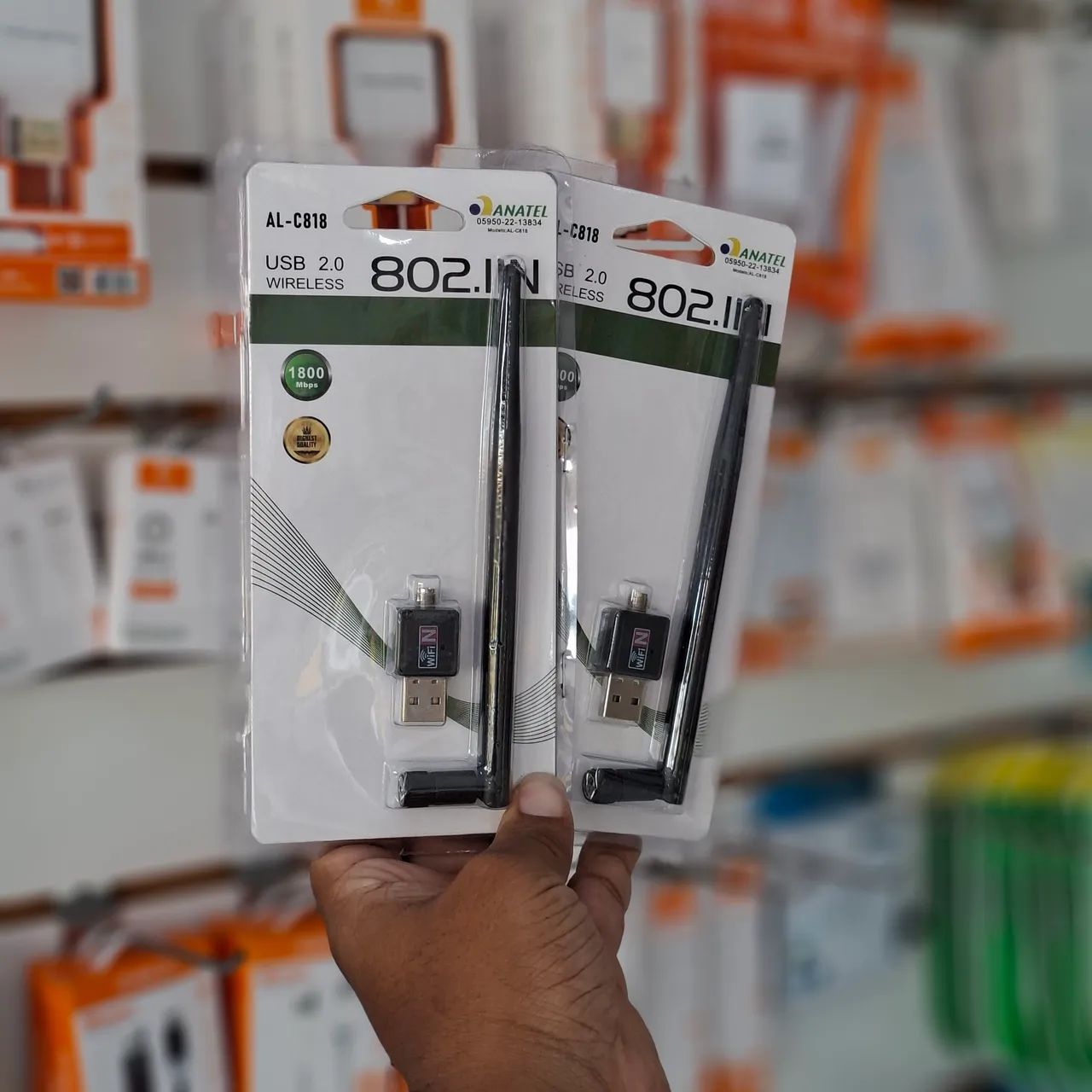 Adaptador wifi usb para pc notebook macbook - entrega em slz e região 
