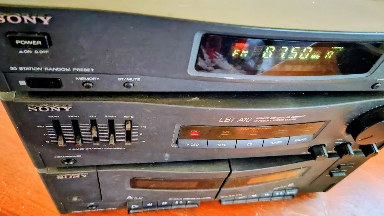 SONY 3x1 System Modular modelo LBT A10 década de 90 - Foto 2