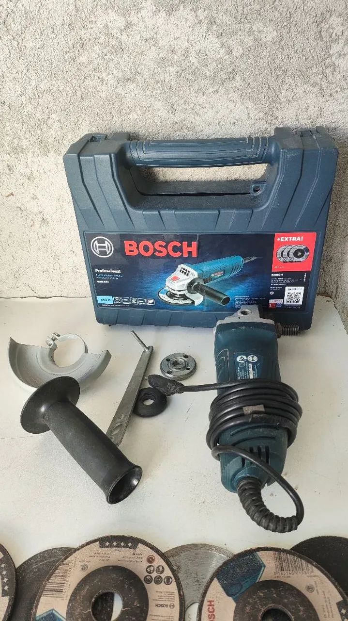 Esmerilhadeira Bosch 220v 850w semi-nova - Foto 6