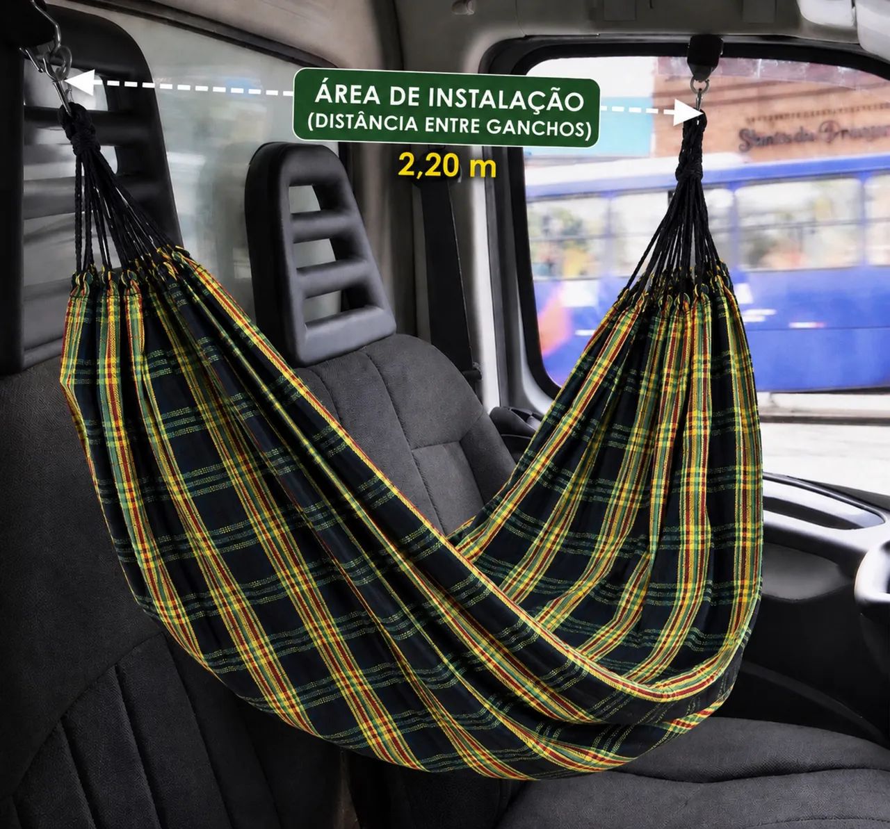 Rede de descanso carro e caminhão 2,25 Mt  - Foto 2