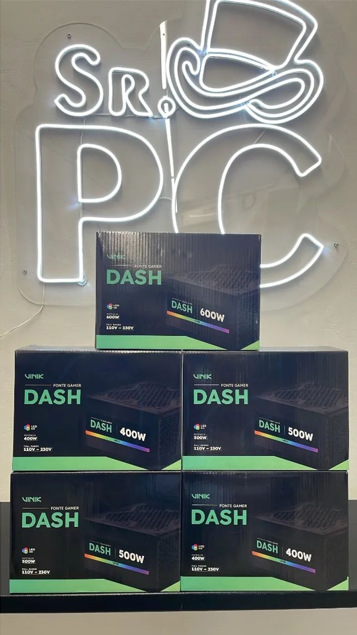 Fonte gamer vinik dash v3 LED ARGB