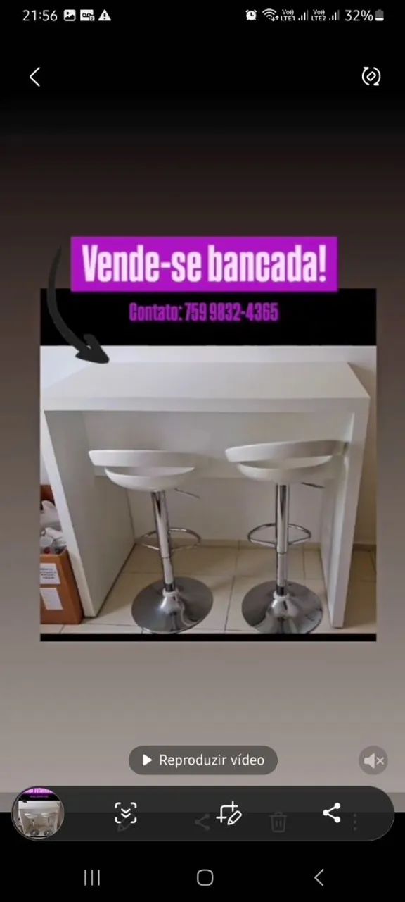VENDE-SE BANCADA 100% MDF BRANCA  - Foto 3