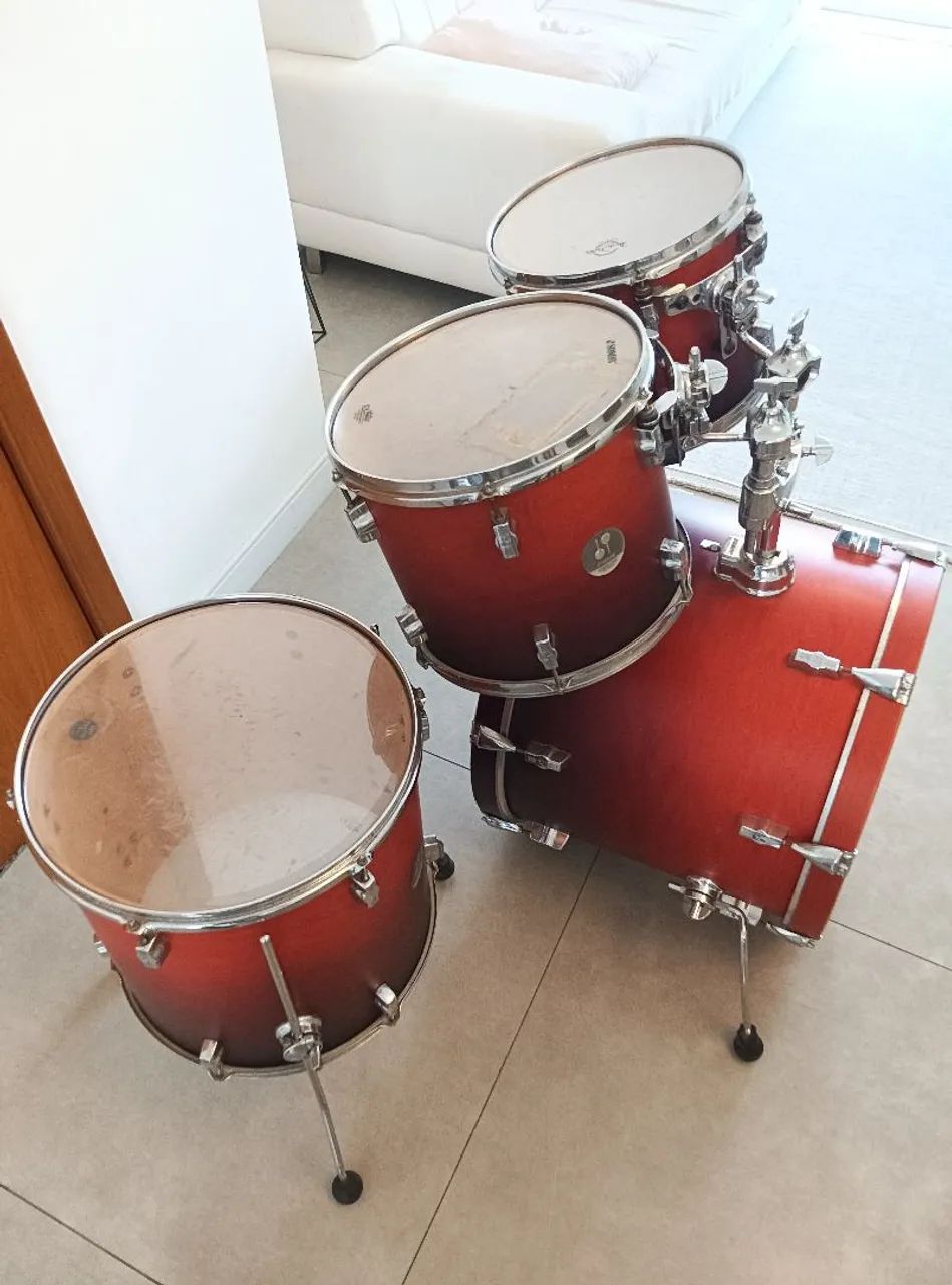 ## Shell pack de bateria Sonor Force 2005 Full Birch,12,13,16,22, raríssima, top !!! - Foto 5