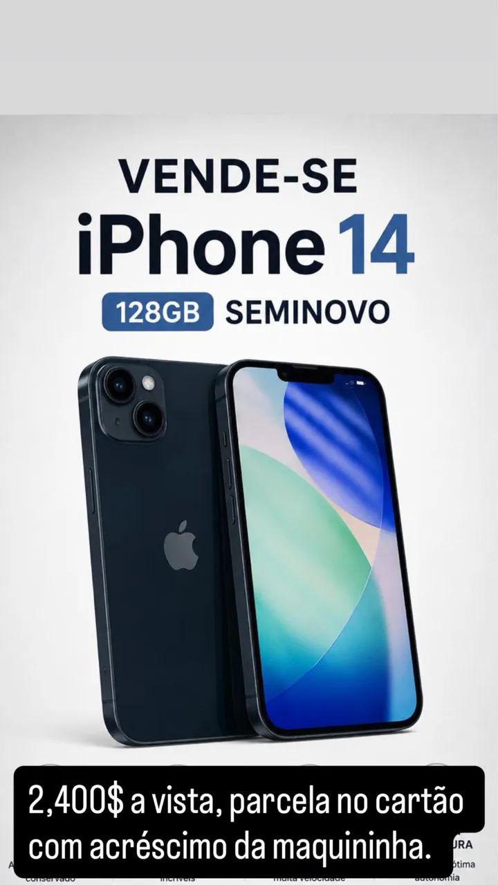 iPhone 14 128gb seminovo - Foto 2