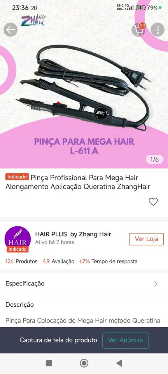 Pinça para mega hair NOVA!!! - Foto 5