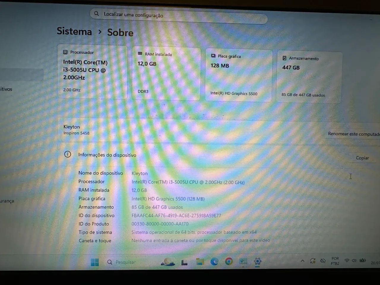 Notebook Dell Inspiron 5458 i5  - Foto 2