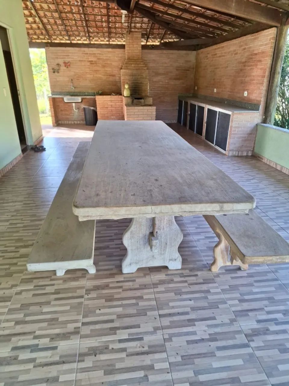 mesa de madeira de lei - Foto 5