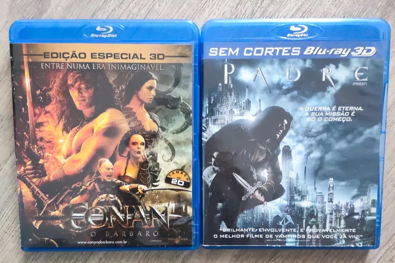 Blu Ray Conan o Bárbaro e Padre 2D/3D