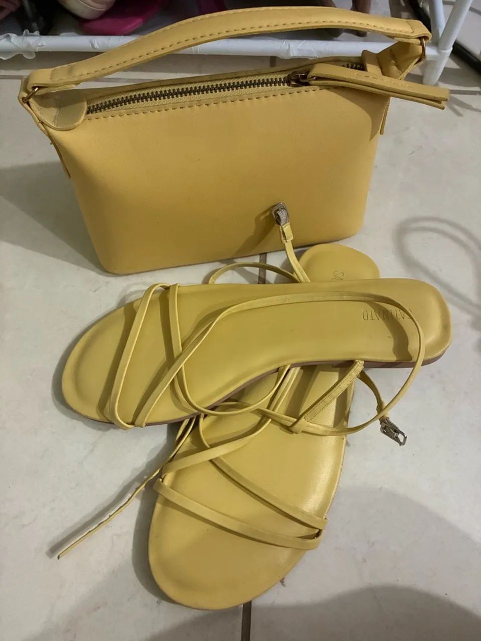 Conjunto Bolsa + Sandália Santinato