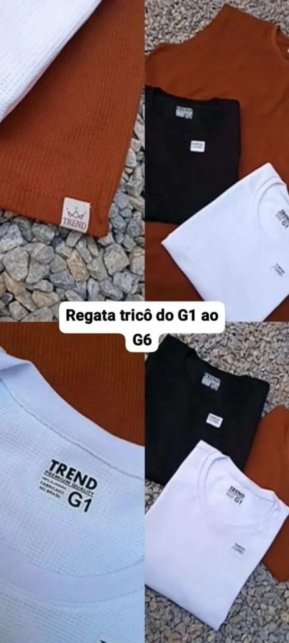 regata tricô plus sizes do g1 ao g6 - Foto 2