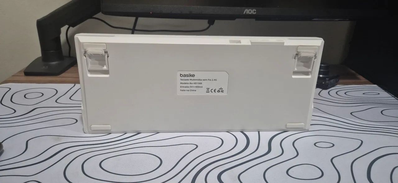 Teclado mecânico basike pro r75 com 19 tipos de com rgb com controle de volume - Foto 4