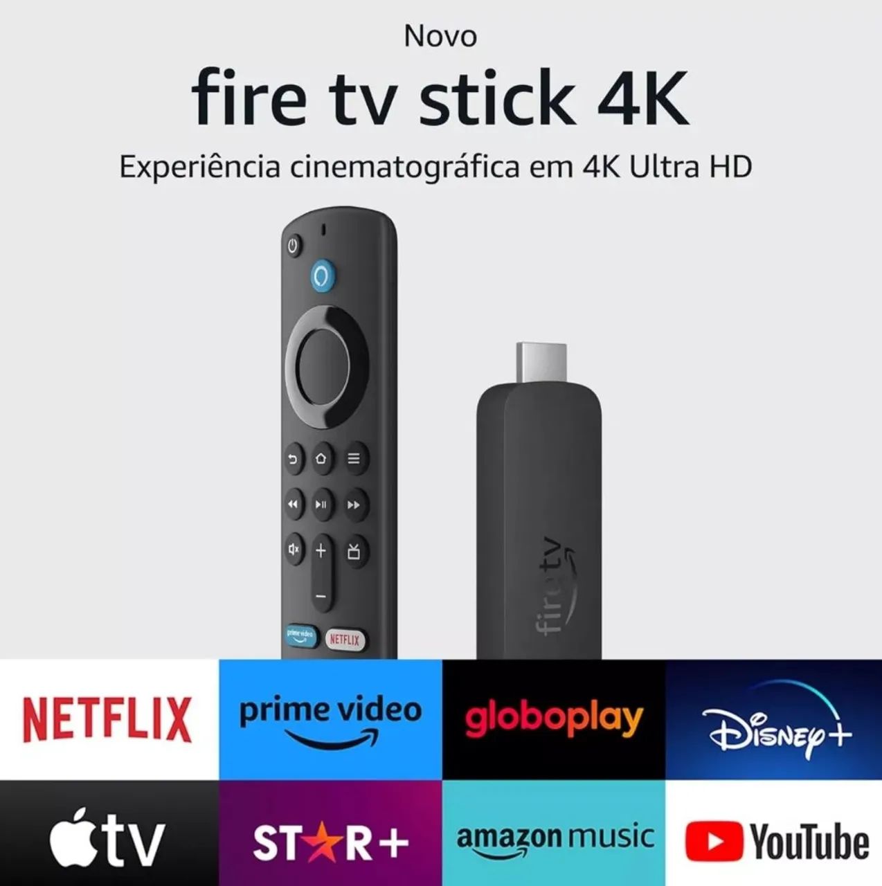 Amazon Fire Tv Stick 4k wifi 6 2° geração Com Alexa E Comandos De Tv - Foto 3