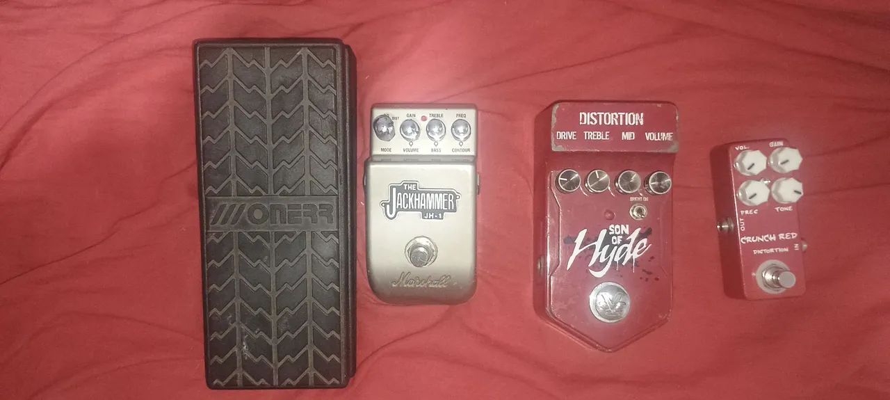 Kit pedais de guitarra 