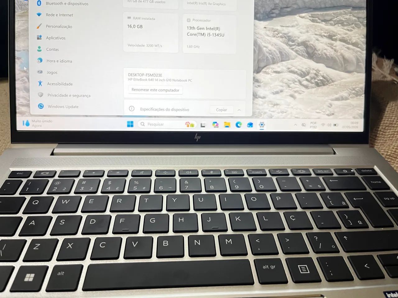 Notebook HP elitebook 