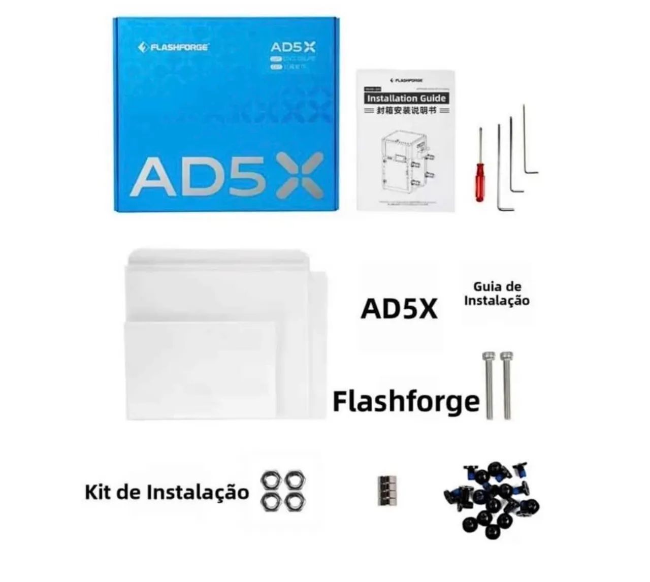 Kit enclausuramento fechamento ad5x Flashforge  - Foto 4