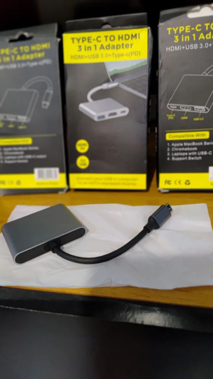 Hub 3 in 1 USB Tipo C HDMI - Foto 5