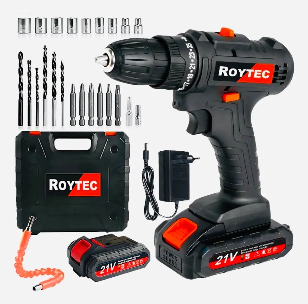 Furadeira parafusadeira inpacto ROYTEC 21V