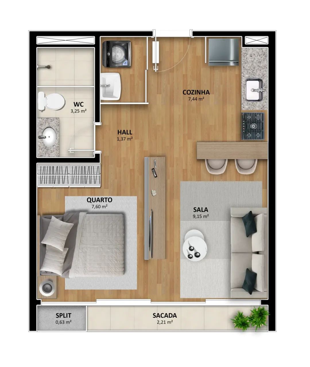 One Life - São apartamentos tipo Studio, 1/4 ou 2/4 com suíte. Aracaju/Se. - Foto 5