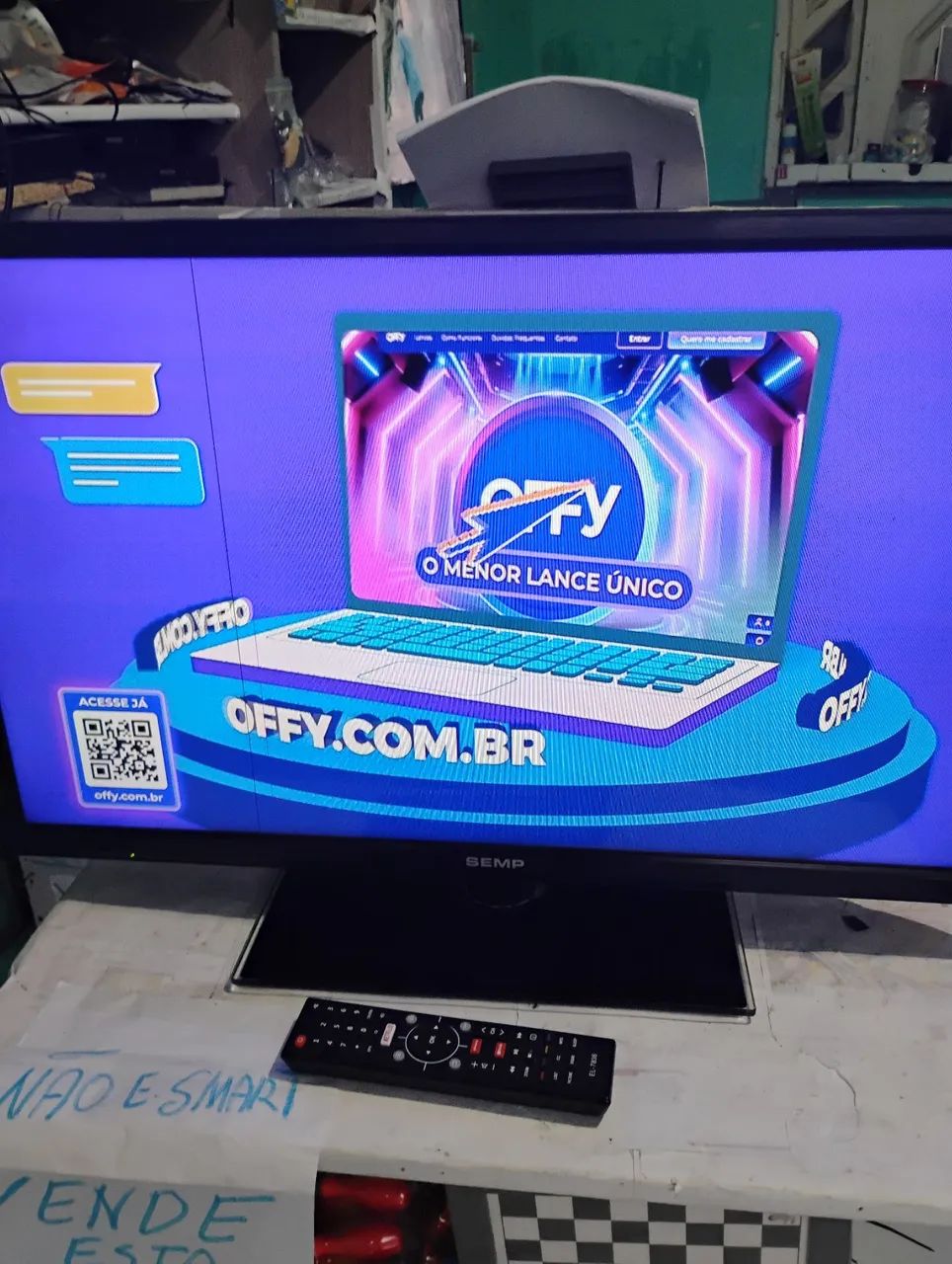 TELEVISÃO 32 SEMP TOXIBA COM CONTROLE FUNCIONANDO TEM UMA LISTA  - Foto 4