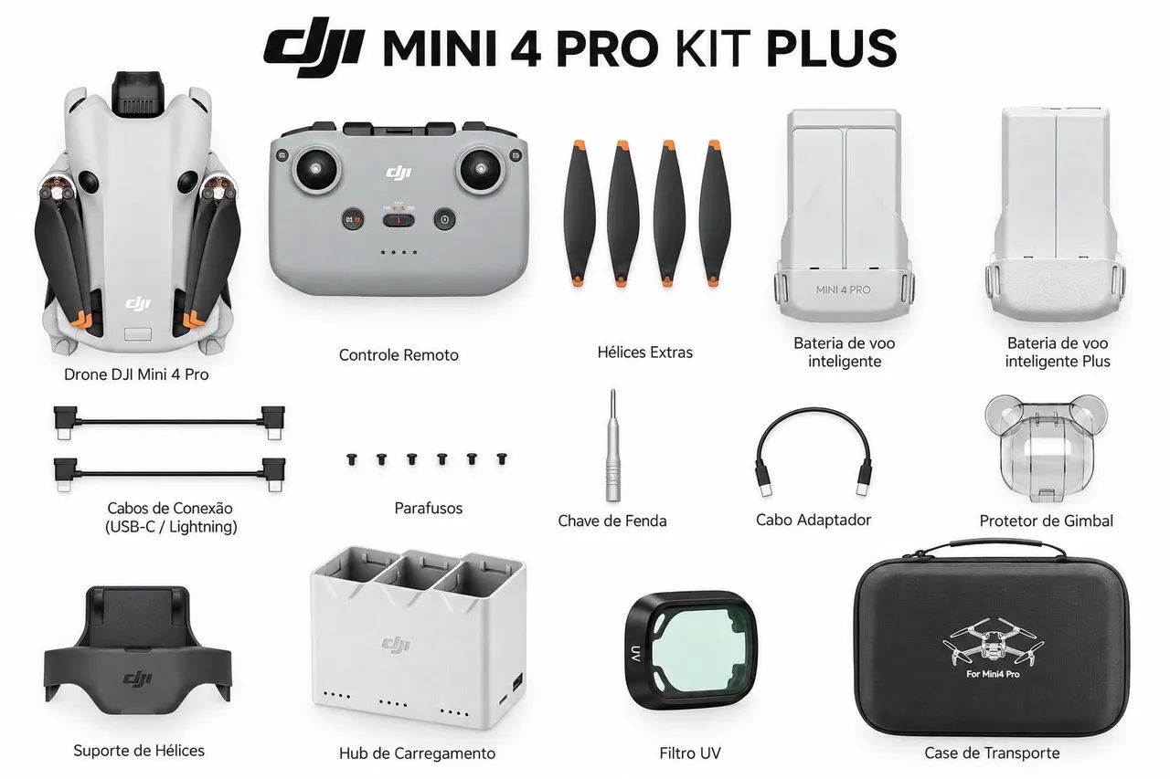 DJI Mini 4 Pro Kit Plus - NOVO