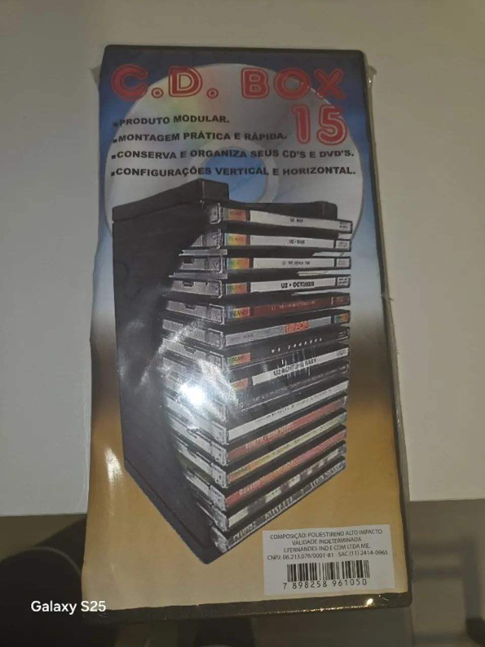 Porta CDs para 15 Cds