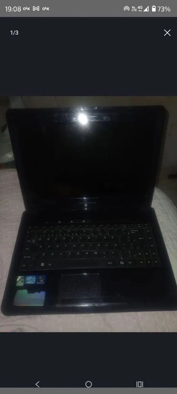 Notebook positivo com defeito