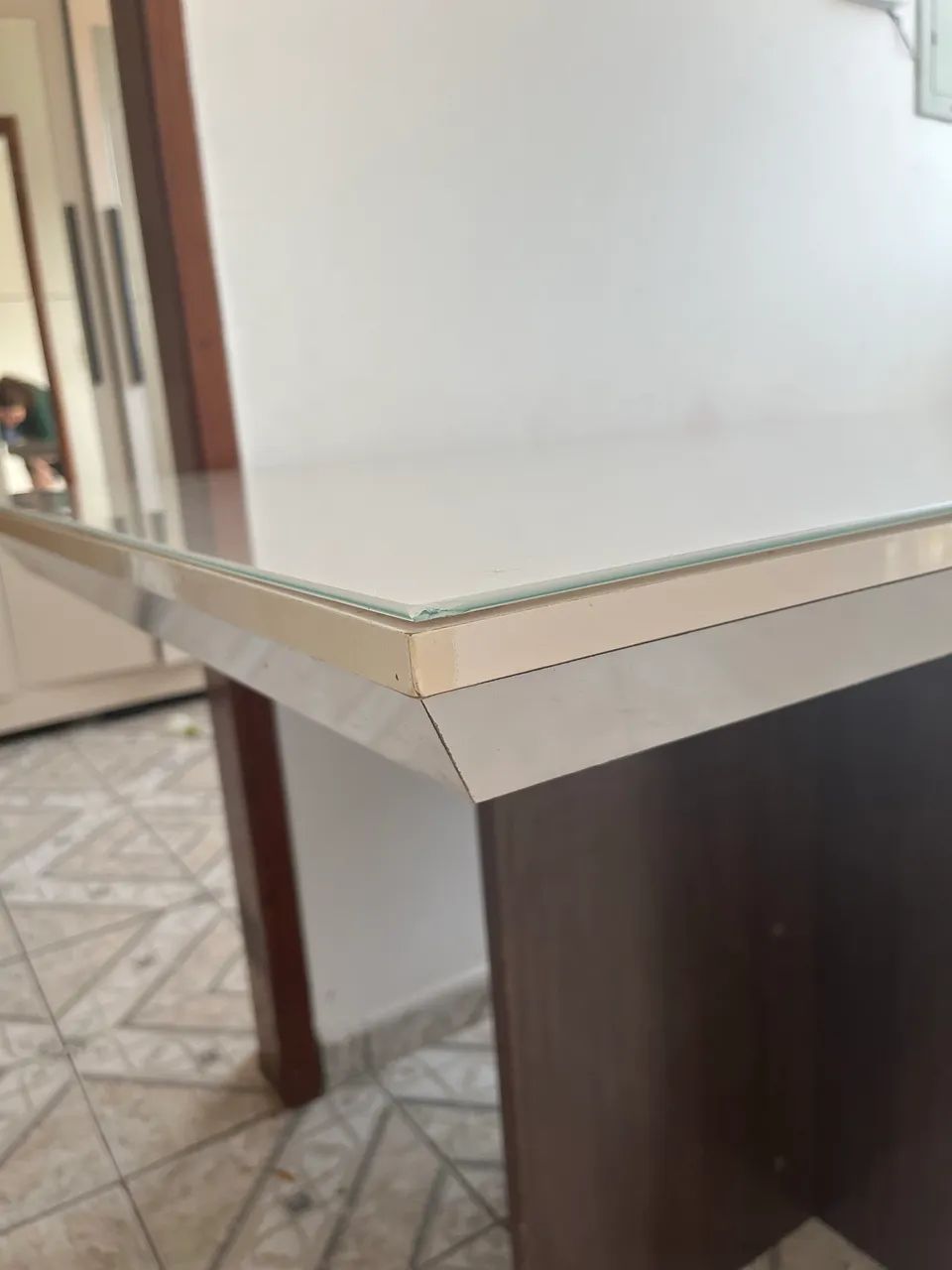 Mesa Mdf tampo de vidro  - Foto 2