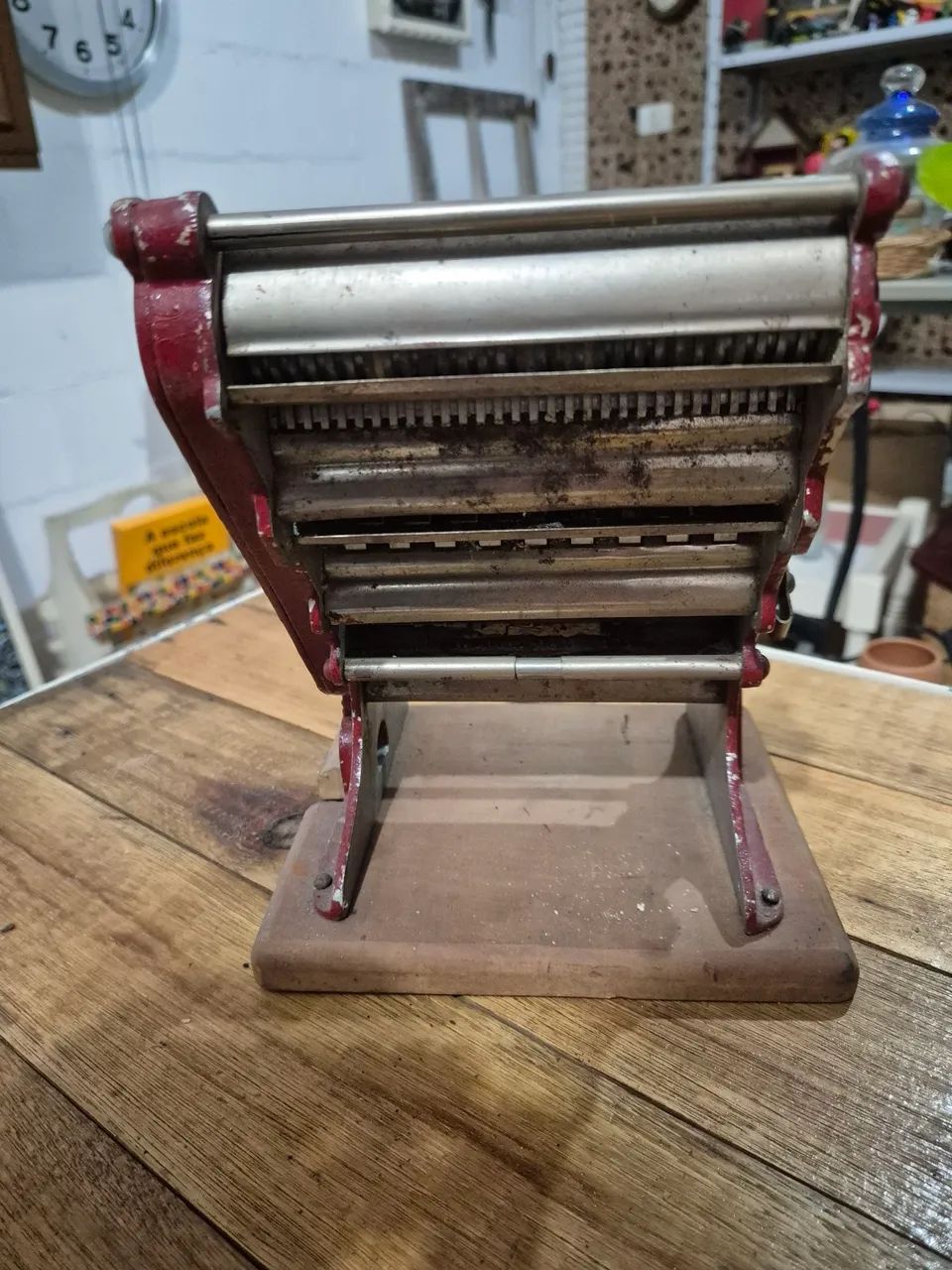 Máquina de macarrão antiga - Foto 3
