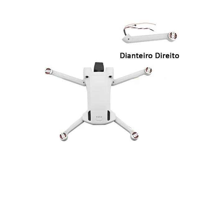 Braço Dianteiro Direito com Motor para o Drone Mini 3 Pro - Foto 5
