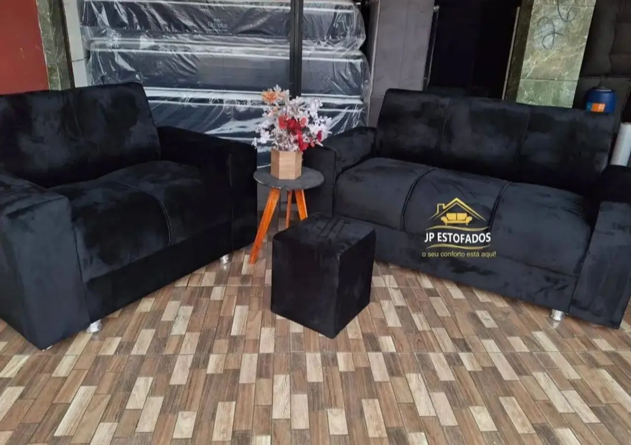 SOFA CONJUNTO COMPLETO FRETE GRÁTIS - Foto 3