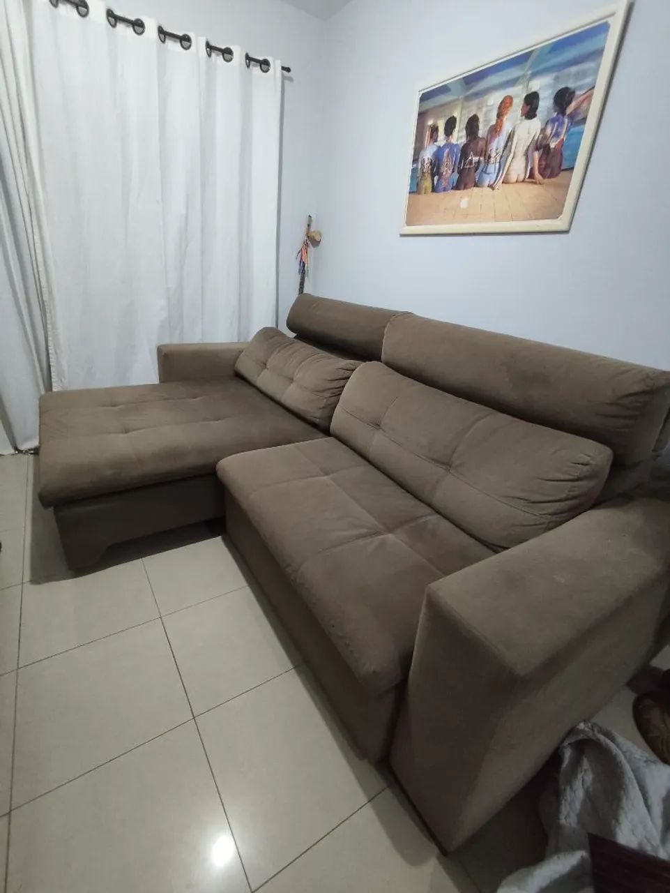 Sofá pet Friendly Retrátil c Chaise 2.70m - Foto 5