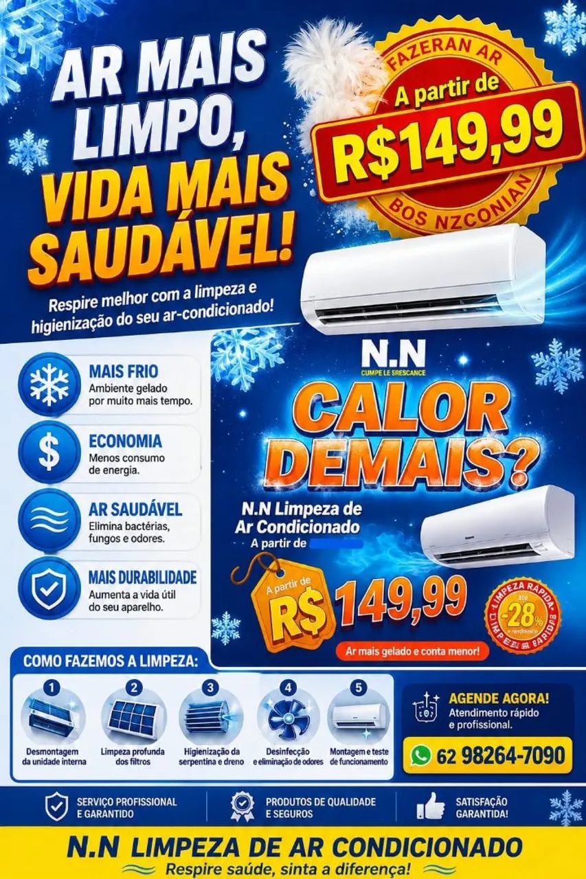 Limpeza de ar condicionado 
